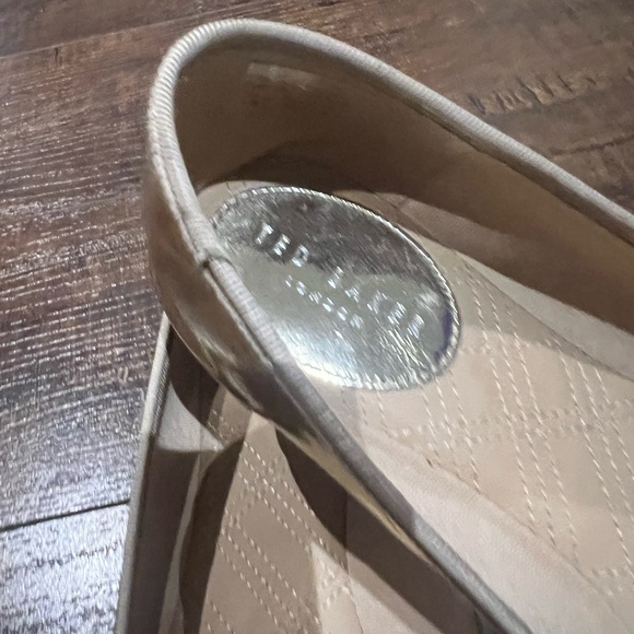 TED BAKER Golden Ballerina Pumps - Picture 4 of 12